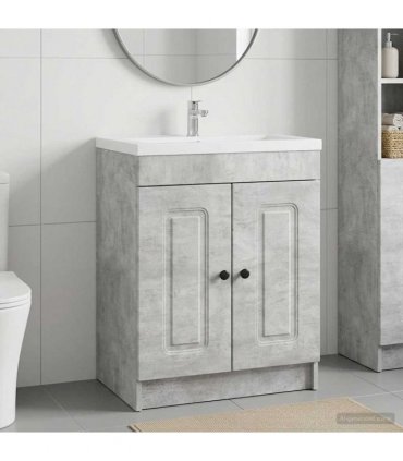 vidaXL Bathroom under Sink Cabinet Concrete Grey 78.5 x 37.5 x 81 cm — V0672200487