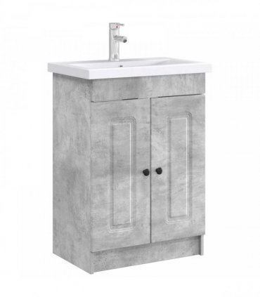 vidaXL Bathroom under Sink Cabinet Concrete Grey 78.5 x 37.5 x 81 cm — V0672200487