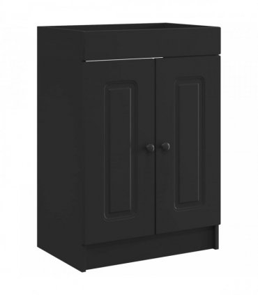 vidaXL Bathroom under Sink Cabinet Black 56 x 37.5 x 81 cm