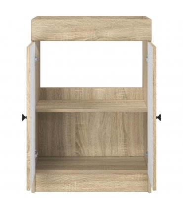 vidaXL Bathroom under Sink Cabinet Sonoma Oak 78.5 x 37.5 x 81 cm — V0672200491
