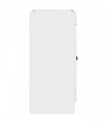 vidaXL Bathroom under Sink Cabinet High Gloss White — Size: 78.5 x 37.5 x 81 cm