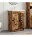 vidaXL Bathroom under Sink Cabinet Old Wood 78.5 x 37.5 x 81 cm — V0672200493