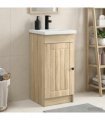 vidaXL Bathroom Vanity with Sink Sonoma Oak 42 x 40 x 84.5 cm — V0672200498