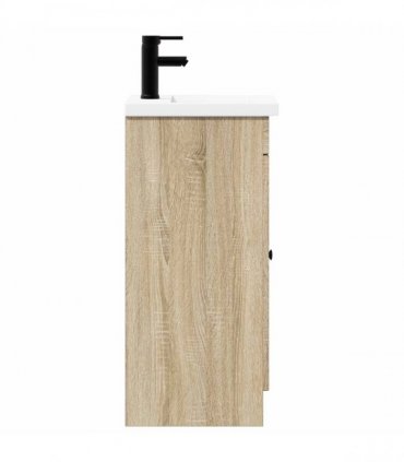 vidaXL Bathroom Vanity with Sink Sonoma Oak 42 x 40 x 84.5 cm — V0672200498