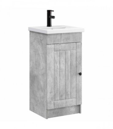 vidaXL Bathroom Vanity with Sink Concrete Grey 42 x 40 x 84.5 cm — V0672200500