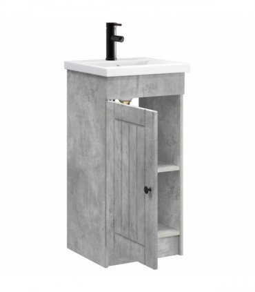 vidaXL Bathroom Vanity with Sink Concrete Grey 42 x 40 x 84.5 cm — V0672200500