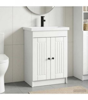 vidaXL Bathroom Furniture Set White 78.5 x 37.5 x 81 cm — V0672200503