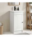 vidaXL Bathroom Vanity with Sink White 42 x 40 x 84.5 cm — V0672200504