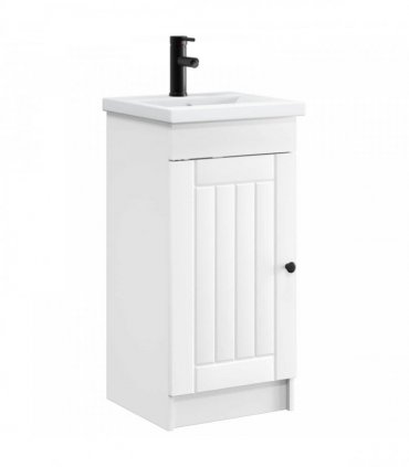 vidaXL Bathroom Vanity with Sink White 42 x 40 x 84.5 cm — V0672200504