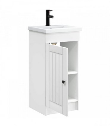 vidaXL Bathroom Vanity with Sink White 42 x 40 x 84.5 cm — V0672200504