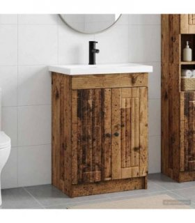 vidaXL Bathroom Furniture Set Old Wood 78.5 x 37.5 x 81 cm — V0672200507