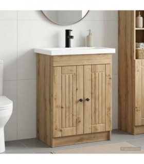 vidaXL Bathroom Furniture Set Artisan Oak 78.5 x 37.5 x 81 cm — V0672200510