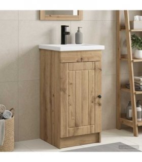 vidaXL Bathroom Vanity with Sink Artisan Oak 42 x 40 x 84.5 cm — V0672200518