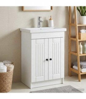 vidaXL Bathroom under Sink Cabinet White 56 x 37.5 x 81 cm — V0672200525