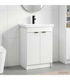 vidaXL Bathroom Furniture Set White 78.5 x 37.5 x 81 cm — V0672200599