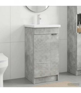vidaXL Bathroom Vanity with Sink Concrete Grey 42 x 40 x 84.5 cm — V0672200602