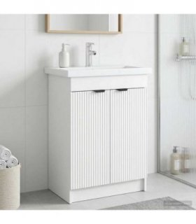 vidaXL Bathroom under Sink Cabinet White 56 x 37.5 x 81 cm — V0672200603