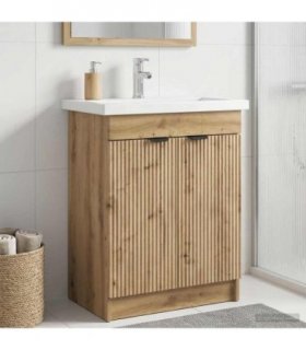 vidaXL Bathroom under Sink Cabinet Artisan Oak 56 x 37.5 x 81 cm — V0672200611