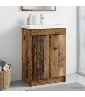 vidaXL Bathroom under Sink Cabinet Old Wood 78.5 x 37.5 x 81 cm — V0672200615