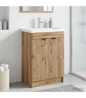 vidaXL Bathroom under Sink Cabinet Artisan Oak 78.5 x 37.5 x 81 cm — V0672200617