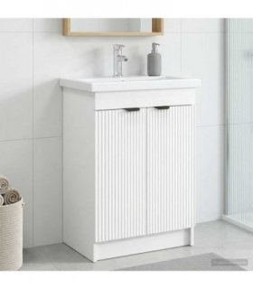 vidaXL Bathroom under Sink Cabinet White 78.5 x 37.5 x 81 cm — V0672200618