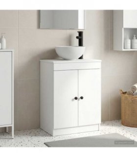 vidaXL Bathroom Vanity with Sink White 54 x 35 x 83 cm Engineered Wood