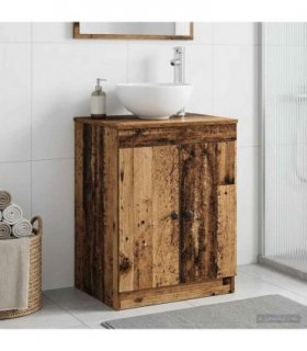 vidaXL Bathroom Cabinet Old Wood 54 x 41 x 70 cm Engineered Wood