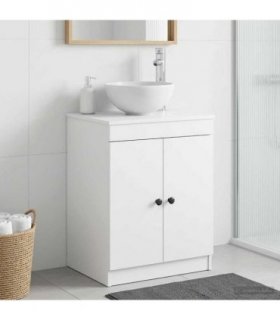 vidaXL Bathroom Cabinet White 54 x 41 x 70 cm Engineered Wood