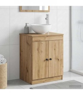 vidaXL Bathroom Cabinet Artisan Oak 54 x 41 x 70 cm Engineered Wood