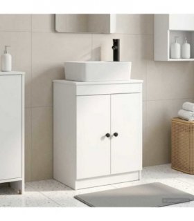 vidaXL Bathroom Vanity with Sink White 54 x 35 x 83 cm Engineered Wood — V0672200640