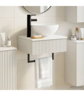 vidaXL Wall-Mounted Wash Basin White 40 x 35 x 39 cm Engineered Wood