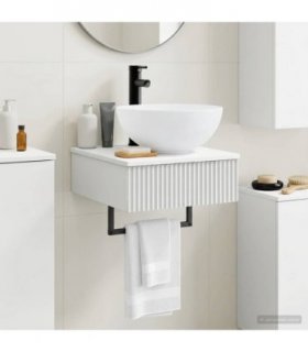 vidaXL Wall-Mounted Wash Basin High Gloss White 40 x 41 x 40.5 cm