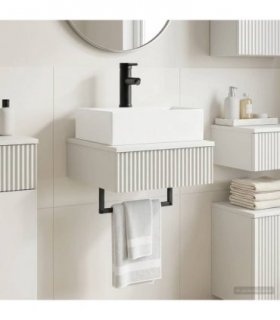 vidaXL Wall-Mounted Wash Basin White 40 x 41 x 39 cm Engineered Wood