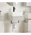 vidaXL Wall-Mounted Wash Basin White 40 x 41 x 39 cm Engineered Wood