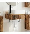 vidaXL Wall-Mounted Wash Basin Old Wood 53 x 35 x 39 cm