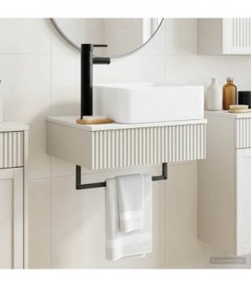 vidaXL Wall-Mounted Wash Basin High Gloss White 53 x 35 x 39 cm