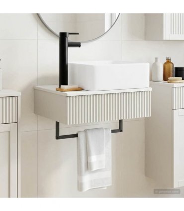 vidaXL Wall-Mounted Wash Basin High Gloss White 53 x 35 x 39 cm