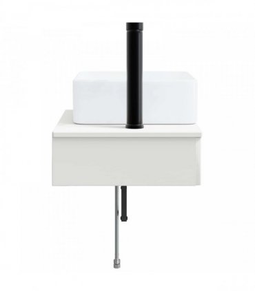 vidaXL Wall-Mounted Wash Basin High Gloss White 53 x 35 x 39 cm