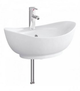 vidaXL Bathroom Wash Basin Chrome 59 x 35 x 21 cm Metal