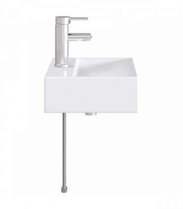 vidaXL Bathroom Wash Basin Chrome 39 x 30.5 x 12.5 cm Metal