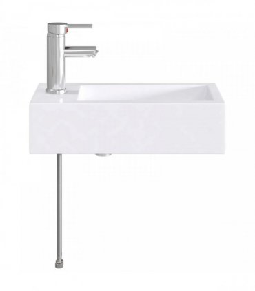 vidaXL Bathroom Wash Basin Chrome 45.5 x 25.5 x 13 cm Metal — Model: Left