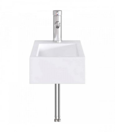 vidaXL Bathroom Wash Basin Chrome 45.5 x 25.5 x 13 cm Metal — Model: Left