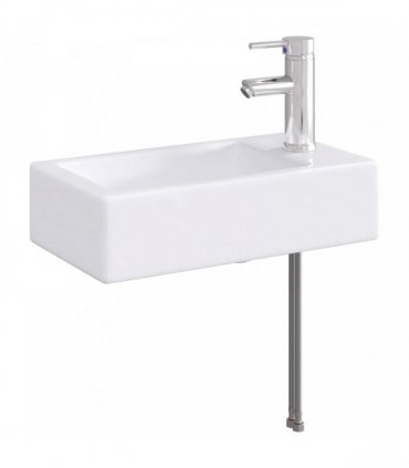 vidaXL Bathroom Wash Basin Chrome 45.5 x 25.5 x 13 cm Metal — Model: Right