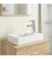 vidaXL Bathroom Wash Basin Chrome 40.5 x 22.5 x 11.5 cm Metal