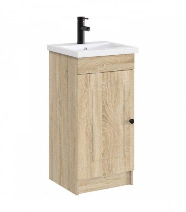 vidaXL Bathroom Wash Basin Matte Black 42 x 40 x 16.5 cm Metal