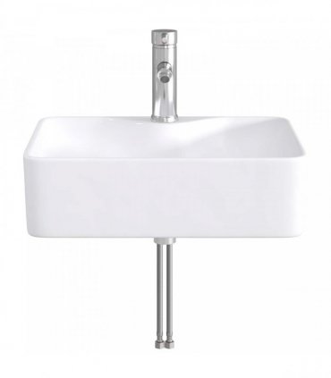 vidaXL Bathroom Wash Basin Chrome 48.5 x 37.5 x 13 cm Metal