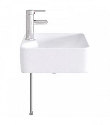 vidaXL Bathroom Wash Basin Chrome 48.5 x 37.5 x 13 cm Metal