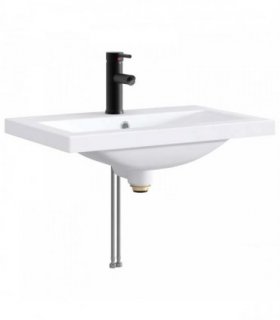 vidaXL Bathroom Wash Basin Matte Black 61 x 40 x 16.5 cm Metal