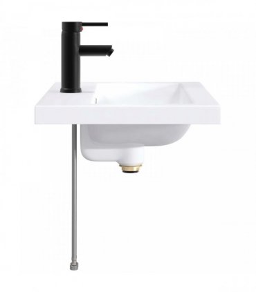 vidaXL Bathroom Wash Basin Matte Black 61 x 40 x 16.5 cm Metal