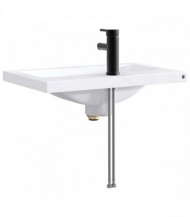vidaXL Bathroom Wash Basin Matte Black 61 x 40 x 16.5 cm Metal